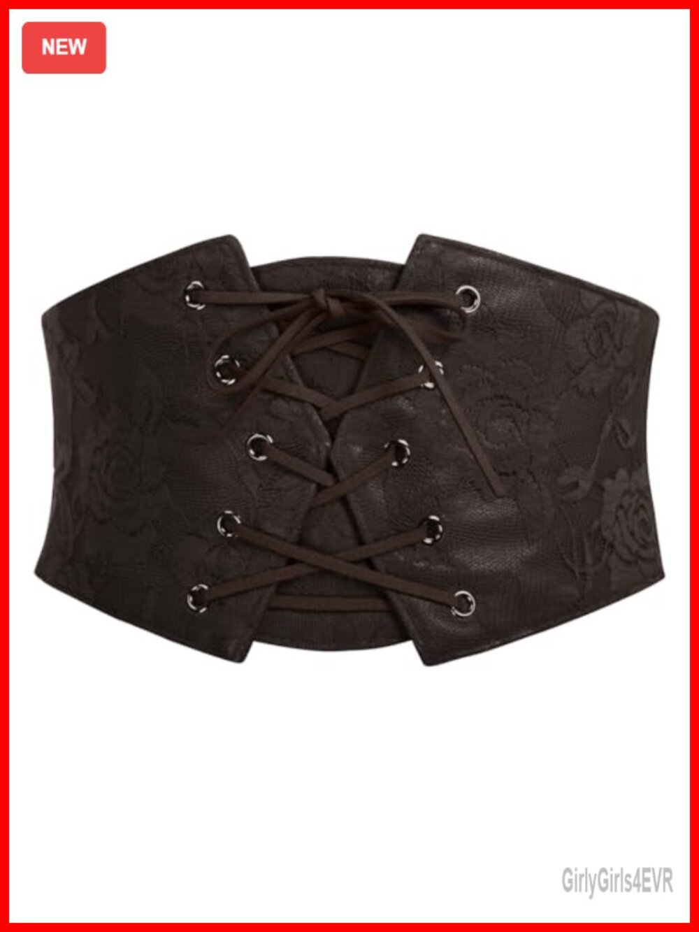 Renaissance Pirate Corset Belt Lace Up Elastic Wide Waist Cincher